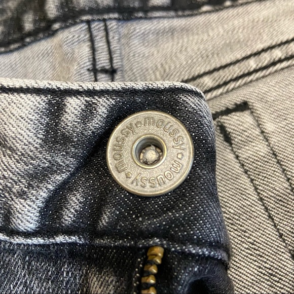 MOUSSY Vintage Black Acid Jeans - Size:26 - Picture 7 of 14